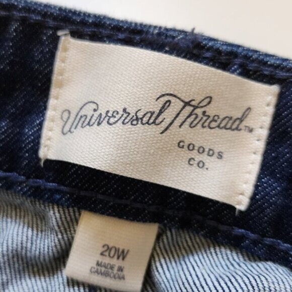 Universal Thread Vintage Midi Jean Shorts Women's Plus Size 20W - Picture 12 of 15